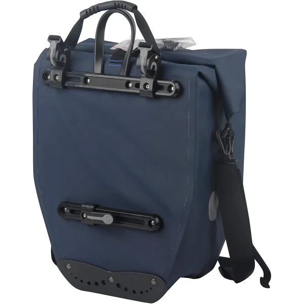 Enkele fietstas Büchel 100% waterdicht 25,4 liter - donkerblauw