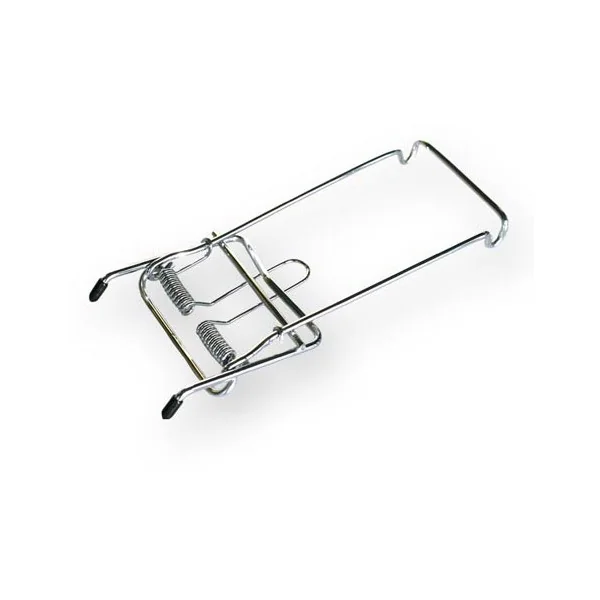 Clip-on bagagedrager Steco met veer - zilver