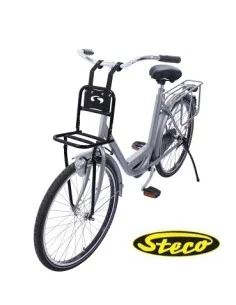 Voordrager voor 20-24" transportfiets Steco Comfort 20 x 20 cm - glanzend zwart 2