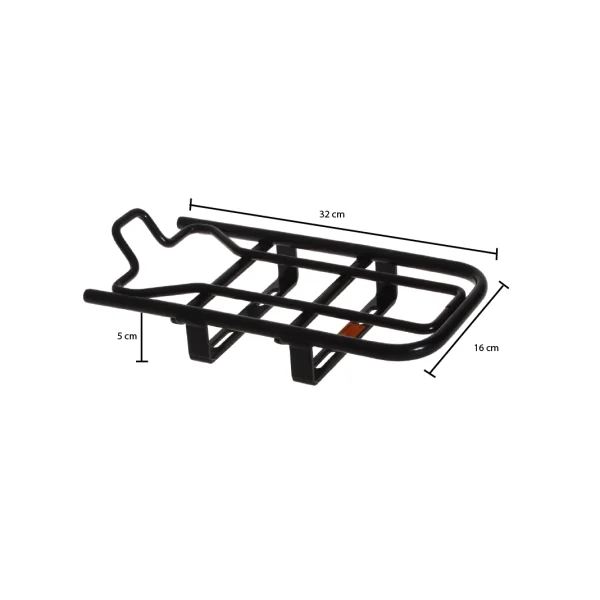 Universele opzetdrager Steco voor de e-bike - mat zwart