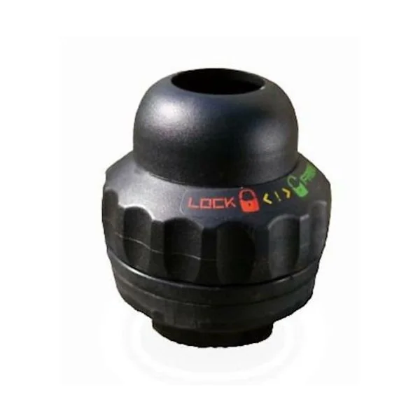 Balhoofdset 1/1-8" Post Moderne OT-905 met stuurslot - zwart