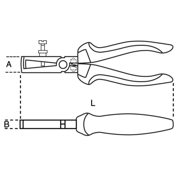 Draadstriptang Beta Tools 1142BM met twee componenten handgreep