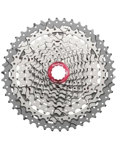 Cassette 10 speed Sunrace CS-MX3 11-42T - zilver/rood