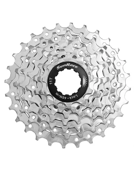 Cassette 7 speed Sunrace CSM63 12-28T - nikkel