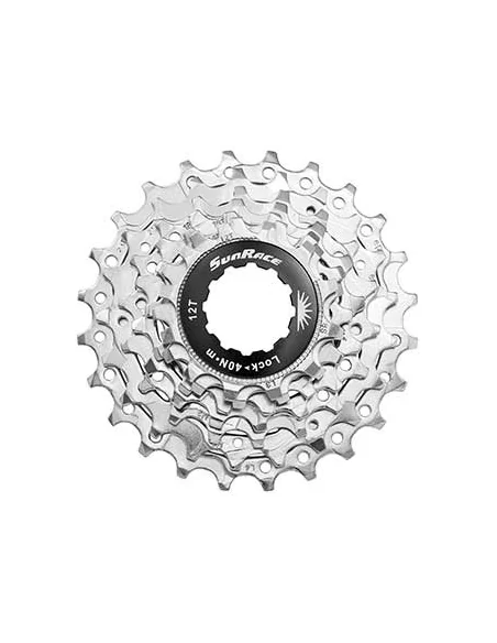 Cassette 7 speed Sunrace CSR63 12-24T - zilver