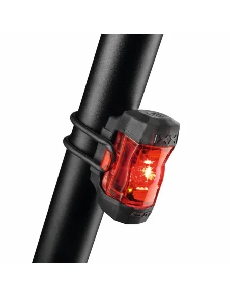 Verlichtingsset Busch und Müller IXON Core + IXXI achterlicht USB oplaadbaar 50 Lux - zwart/zilver