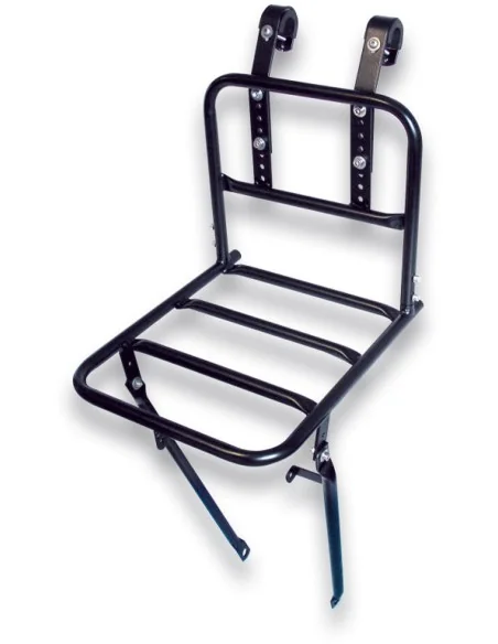 Voordrager Basil Front Carrier L 40 x 28 x 96 cm - glanzend zwart