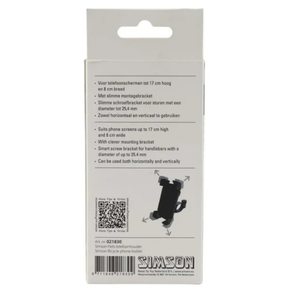 Telefoonhouder Simson voor op het stuur
