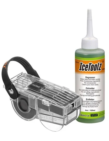 Kettingreiniger met ontvetter (120ml) IceToolz 240C212 (set)