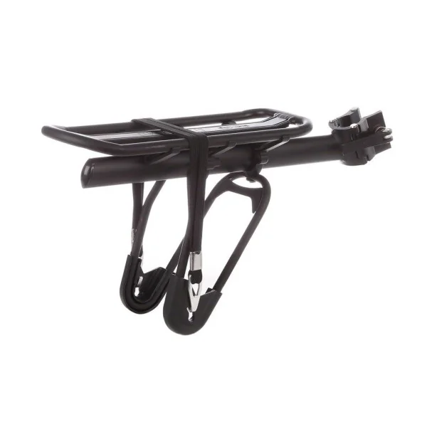 Achterdrager Massload met zadelpenbevestiging aluminium - mat zwart