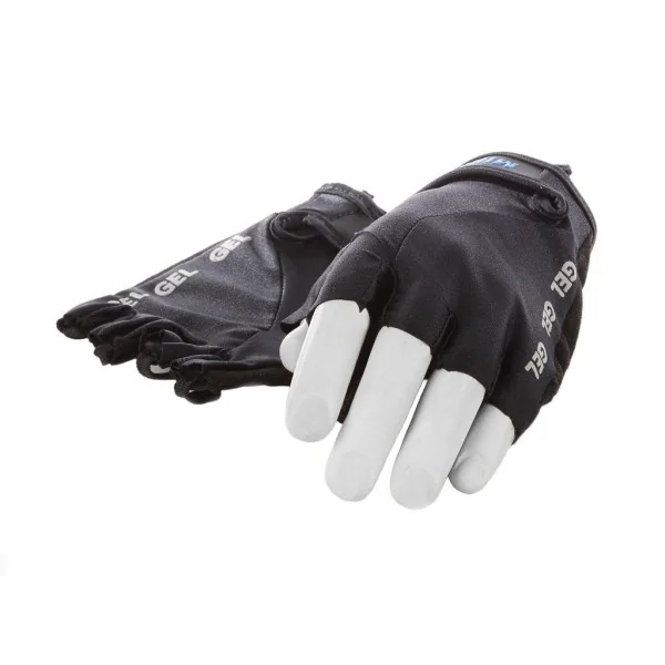Lycra handschoen Mirage met gelpads maat M - zwart/zwart