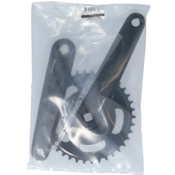 Crankstel 38T Miranda Delta 170mm crankarm - met disc 9.5cm - zwart