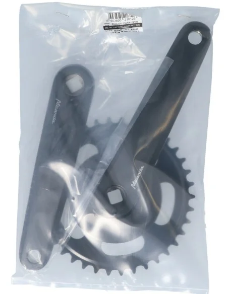 Crankstel 38T Miranda Delta 170mm crankarm - met disc 9.5cm - zwart