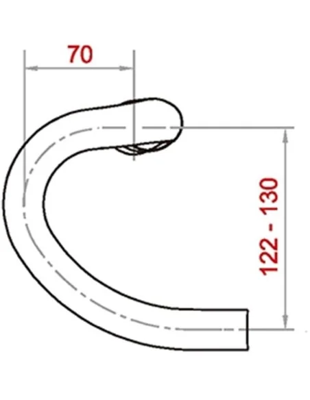 Stuur Satori X-Race Aero Ø31.8mm / B400mm - mat zwart