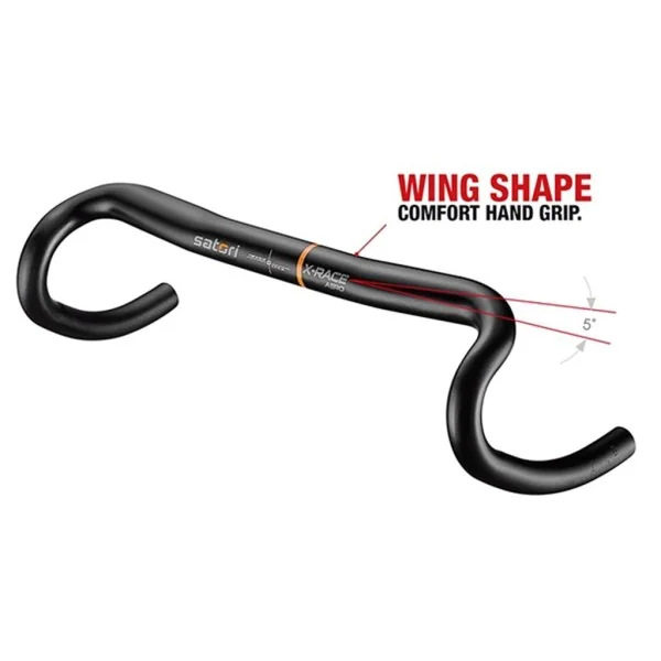 Stuur Satori X-Race Aero ø31.8mm / B420mm - mat zwart