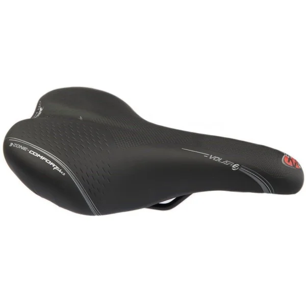 Fietszadel Selle Bassano Volare M X33 voor heren - zwart
