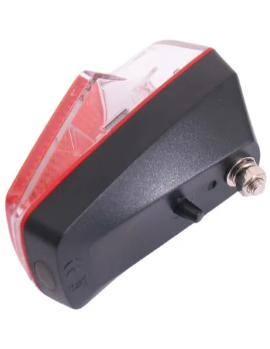 Achterlicht spatbord Edge Vida - 1 led - inclusief batterijen (bulk verpakking)