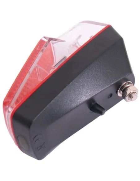 Achterlicht spatbord Edge Vida - 1 led - inclusief batterijen (bulk verpakking)