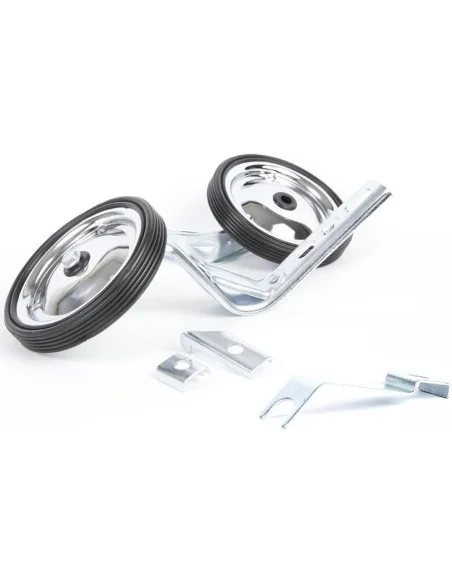 Zijwielen 12~20 PexKids in een neutrale chromen kleur