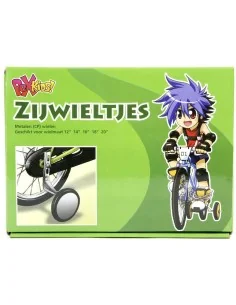 Zijwielen 12~20 PexKids in een neutrale chromen kleur 2