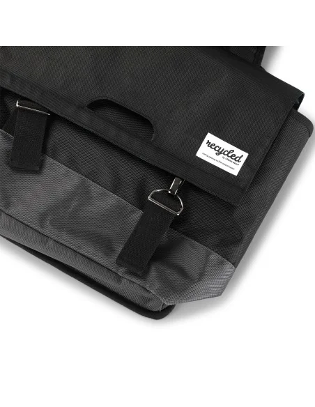 Gerecyclede dubbele fietstas Urban Proof 40 liter - zwart/grijs