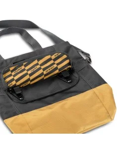 Gerecyclede shopper fietstas Urban Proof 20 liter - grijs/geel