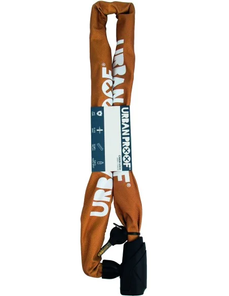 Kettingslot Urban Proof 8mm x 100cm - geel