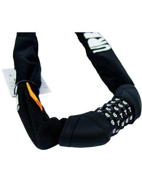 Kettingslot met cijfercode Urban Proof Ø8mm x 100cm - zwart