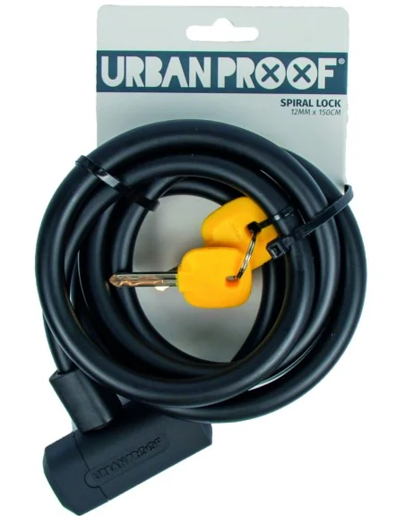 Spiraalslot Urban Proof Ø12mm x 150cm - zwart