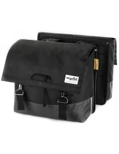 Gerecyclede dubbele fietstas Urban Proof 55 liter - zwart/grijs 2