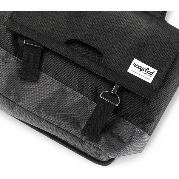Gerecyclede dubbele fietstas Urban Proof 55 liter - zwart/grijs