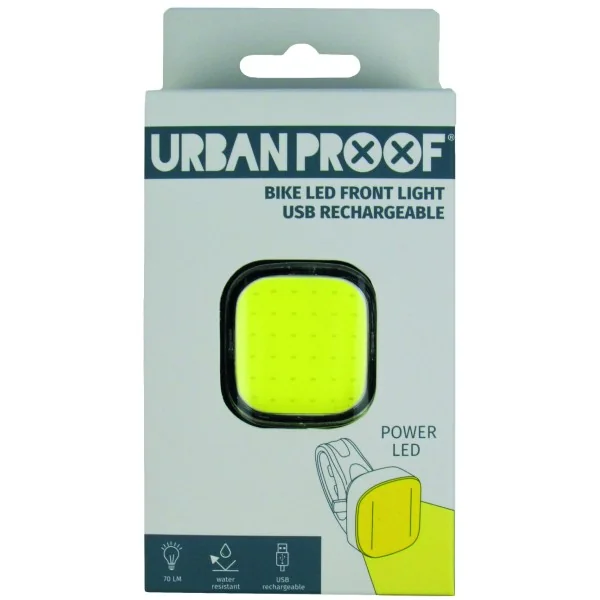 Koplamp LED Urban Proof High Power vierkant - USB oplaadbaar