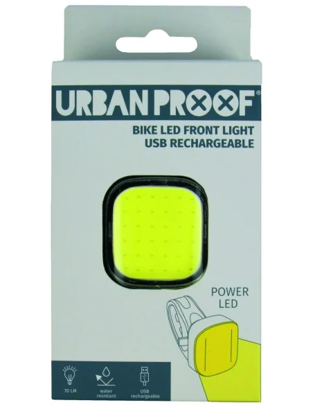 Koplamp LED Urban Proof High Power vierkant - USB oplaadbaar