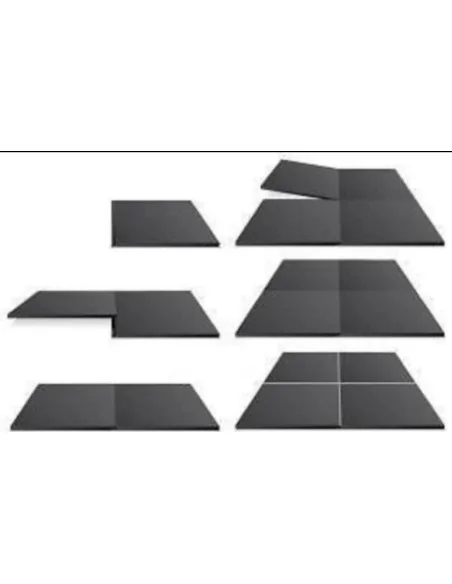 PVC vloertegel 50x50x1 per stuk - zwart