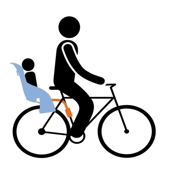 Kinderzitje achter Thule Yepp Nexxt Maxi voor framebevestiging (FM) - chocolate brown