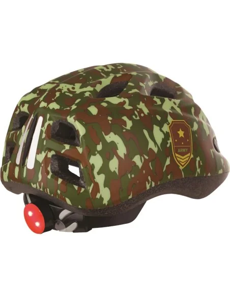Kinderhelm Polisport Army S (52-56 cm) - met led verlichting