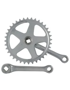 Crankstel 36T Vinty 1/8" spieloos 130mm staal - zilver