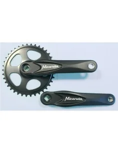 Crankstel 38T Miranda Alfa 1 voor 3/32" ketting met 170mm crank - zwart