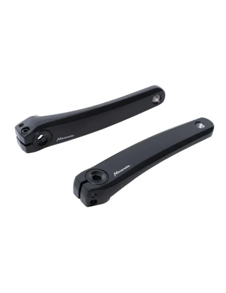 Crankset (links en rechts) Miranda Delta S voor Shimano Steps - met 170mm crankarm - zwart