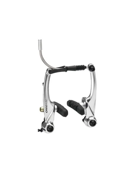 V-brake Tektro M530 824.12 (V/A) inclusief remblokken - zilver