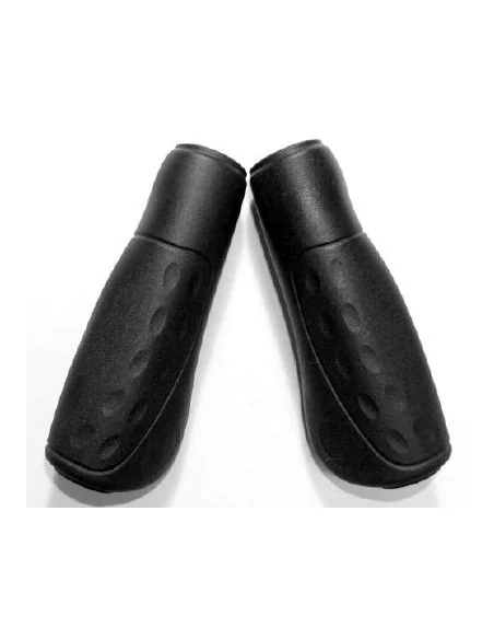 Handvatpaar Westphal 436 Ellipsis Softgrip 122/122mm/ø23mm - zwart