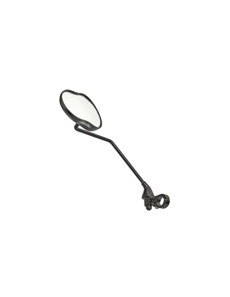 Spiegel Ergotec M-99LV met lange arm 121 x 78-66 mm aluminium - zwart gezandstraald