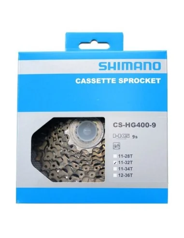 Cassette 9 speed Shimano Alivio CS-HG400 11-32T - zilver
