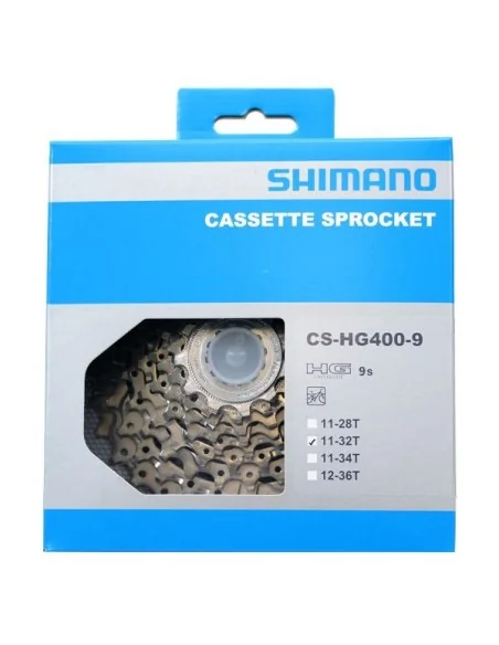 Cassette 9 speed Shimano Alivio CS-HG400 11-32T - zilver