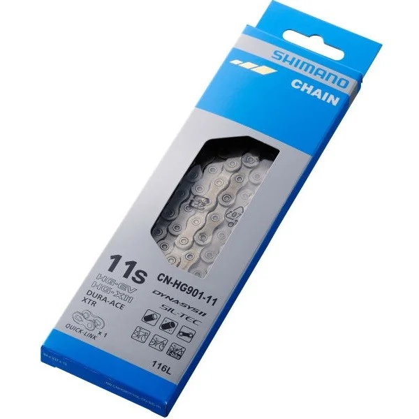 Ketting 11 speed Shimano HG901 Dura Ace / XTR - Race/Mtb/E-Bike met 116 schakels en quick link