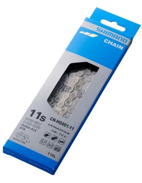 Ketting 11 speed Shimano HG901 Dura Ace / XTR - Race/Mtb/E-Bike met 116 schakels en quick link