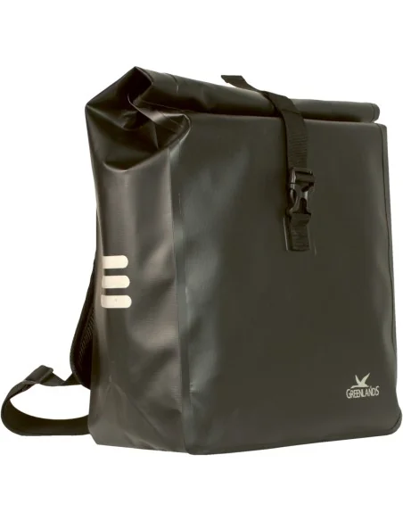 100% Waterproof rugzak/fietstas Greenlands 23 liter 31 x 50 x 15 cm - zwart