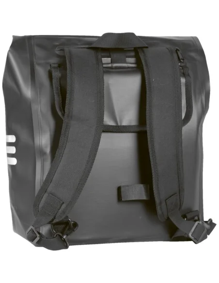 100% Waterproof rugzak/fietstas Greenlands 23 liter 31 x 50 x 15 cm - zwart