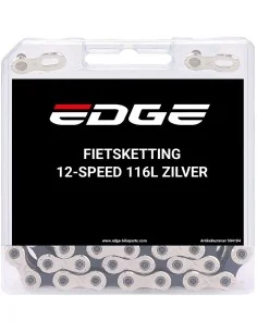 Fietsketting 12 speed Edge CHN-006 met 116 schakels - zilver