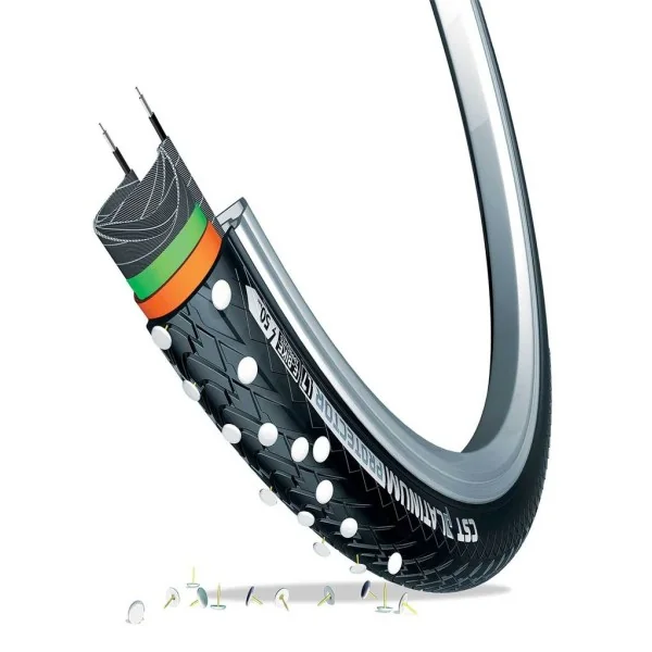 Buitenband CST Platinum Protector 28 x 1.40" / 37-622 mm - zwart met reflectie